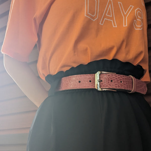 ONLINE限定35mm シャムワニ かぶせベルト