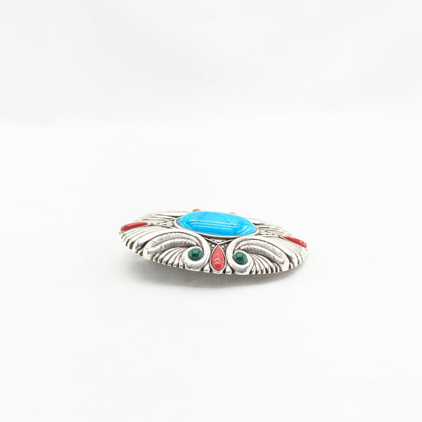 40mmバックル(ターコイズ柄NO3)