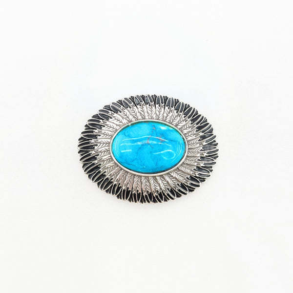 40mmバックル (ターコイズ柄NO4)