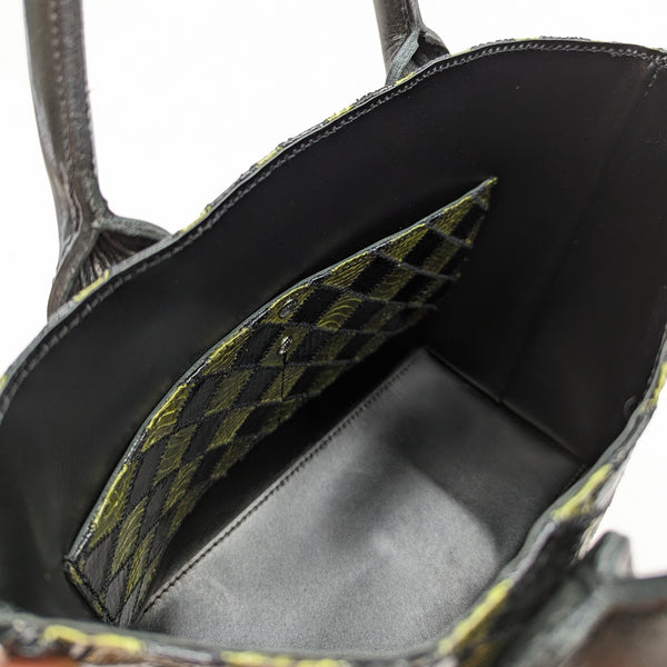 限定ミニトートバッグ パイソンパッチワーク