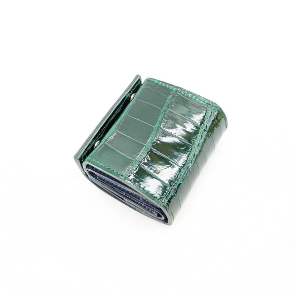 限定 ミニ財布スクエア ホック (クロコ×ゾウ)