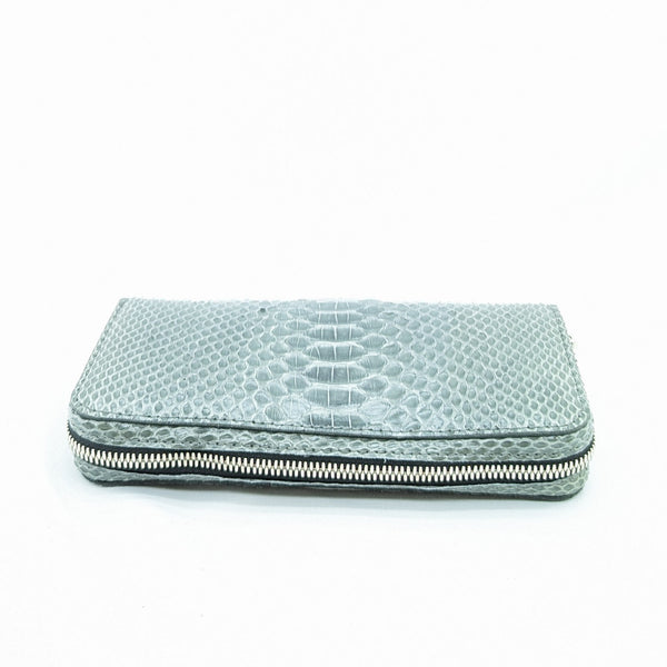 両マチFRF財布 L字 スリム フルB/Cパイソンリボン