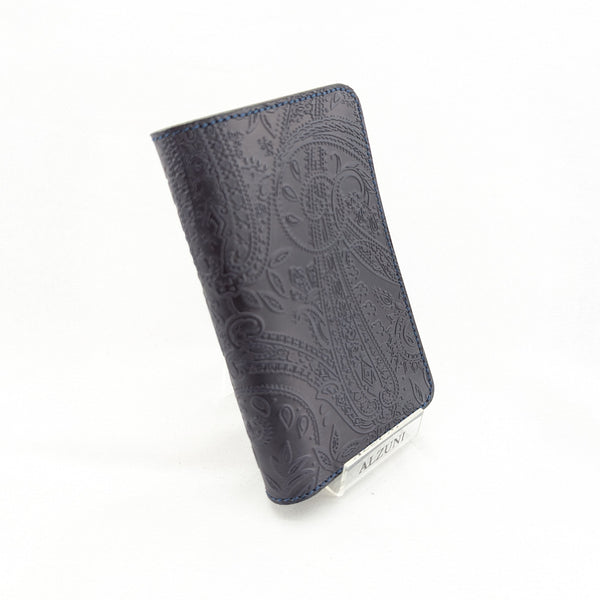 518タイプ ハーフ財布 ペイズリー×シュリンクオイル <熟成革>