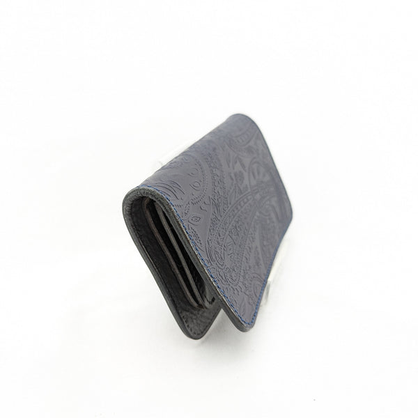 518タイプ ハーフ財布 ペイズリー×シュリンクオイル <熟成革>