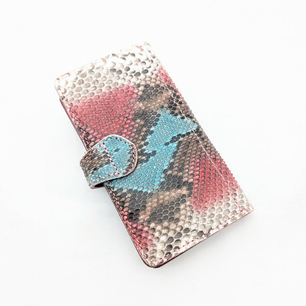 限定 手帳型スマホカバー パイソン(手染め)Mサイズ