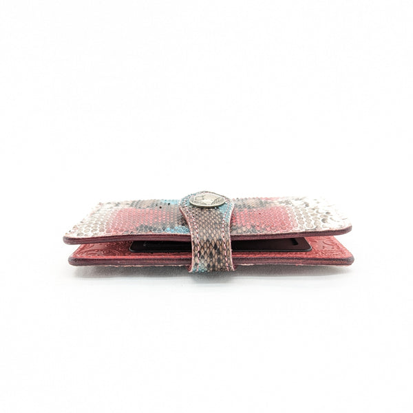 限定 手帳型スマホカバー パイソン(手染め)Mサイズ