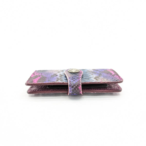 限定 手帳型スマホカバー パイソン(手染め)Mサイズ