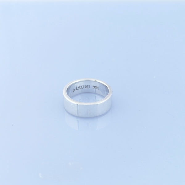 SVリング プレーン平 cz入り silver950