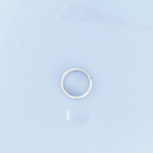 SVリング プレーン平 cz入り silver950