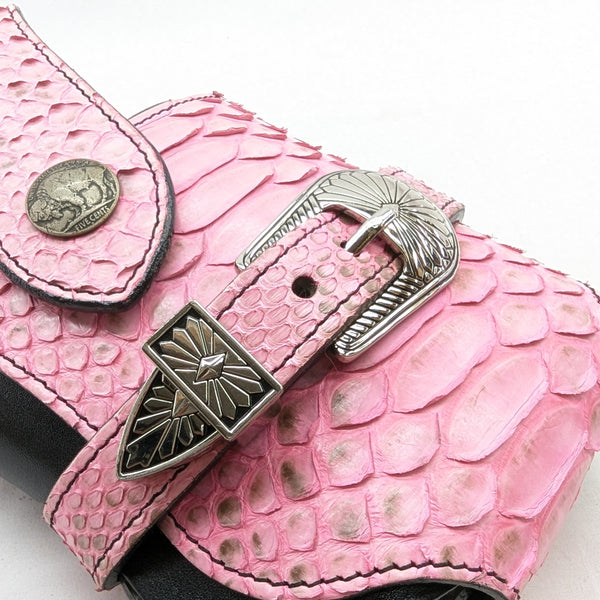 5106 サイフホルダー1 バックカットパイソン スマホケース付