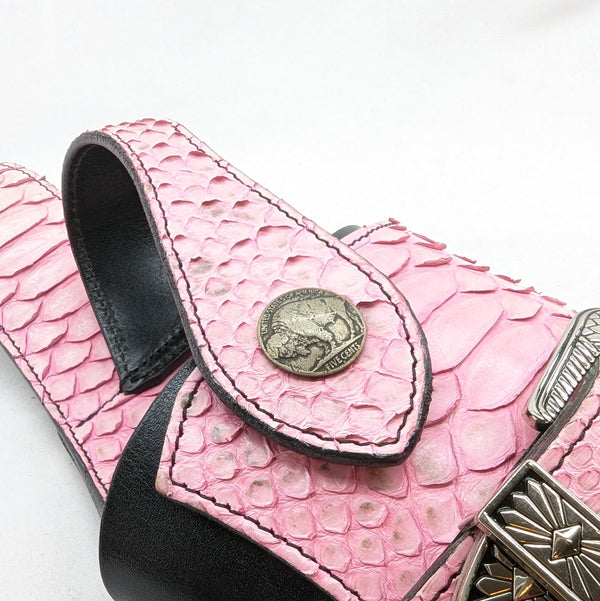 5106 サイフホルダー1 バックカットパイソン スマホケース付