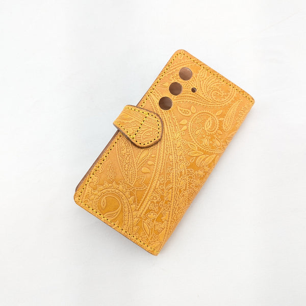 N様限定 手帳型スマホカバー ペイズリー Mサイズ