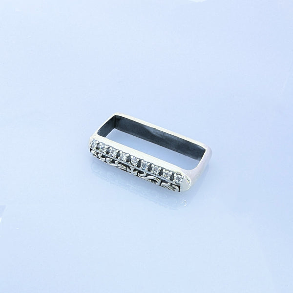 silver サルカン(CZ入り)