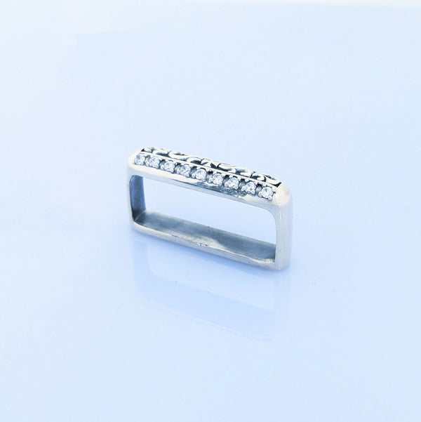 silver サルカン(CZ入り)