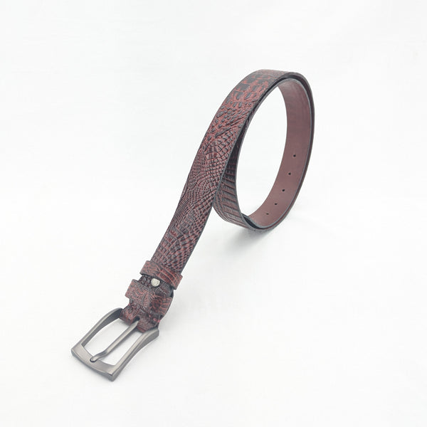 2025model クロコダイル型押しベルト 35mm