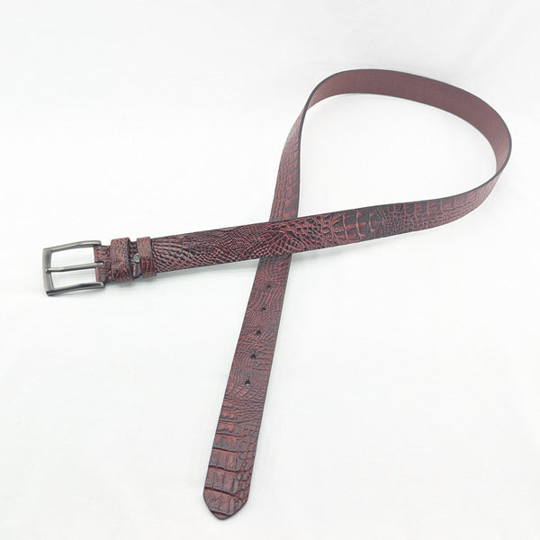 2025model クロコダイル型押しベルト 35mm