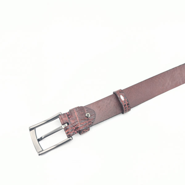 2025model クロコダイル型押しベルト 35mm