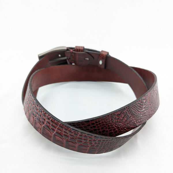 2025model クロコダイル型押しベルト 35mm