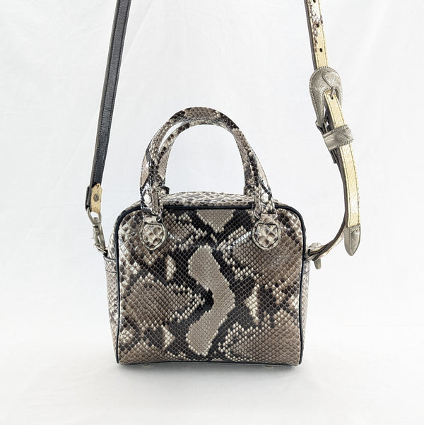 限定ミニボストンバッグ パイソン <熟成革>