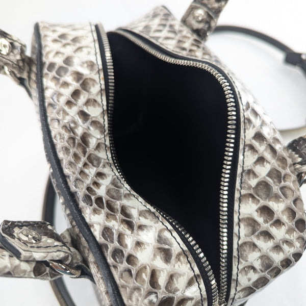 限定ミニボストンバッグ パイソン <熟成革>