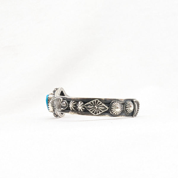 スリーピングビュティ3連ターコイズバングル 《Navajo族》