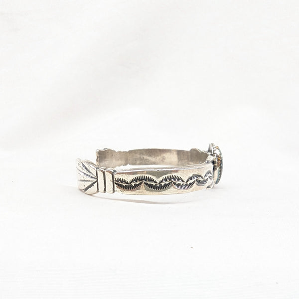 SPNターコイズバングル 《Navajo族》スタンプワーク