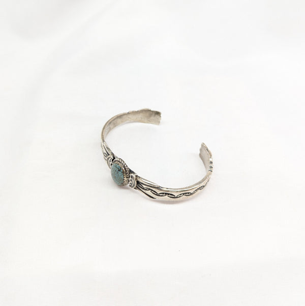 SPNターコイズバングル 《Navajo族》スタンプワーク