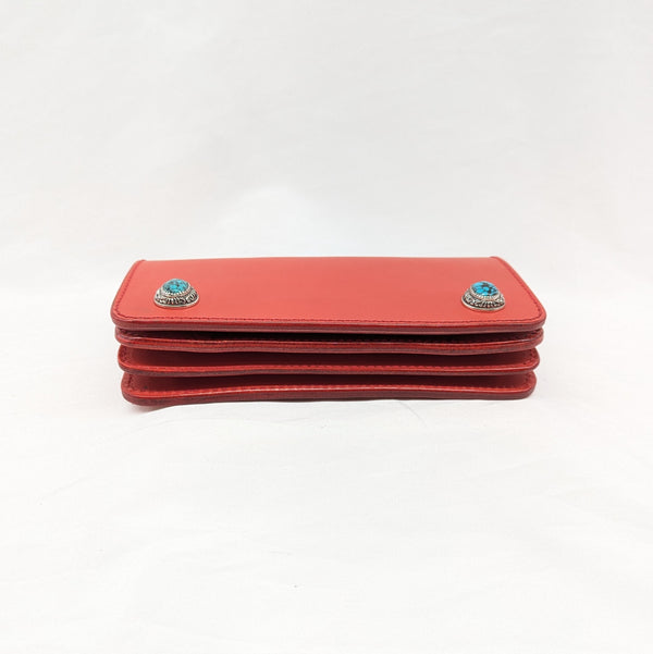 N様限定 トラッカーウォレット 芯通しレッド