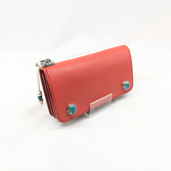 N様限定 トラッカーウォレット 芯通しレッド