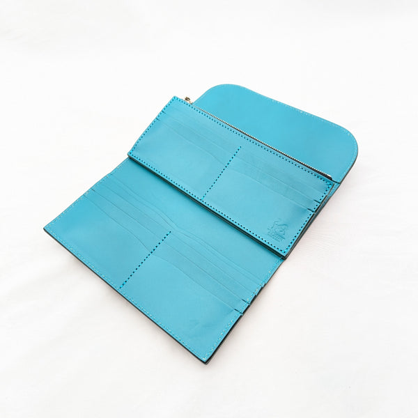 M様限定 三つ折りマチ付き薄作り(アザラシ)カスタム財布 (spo date00012)