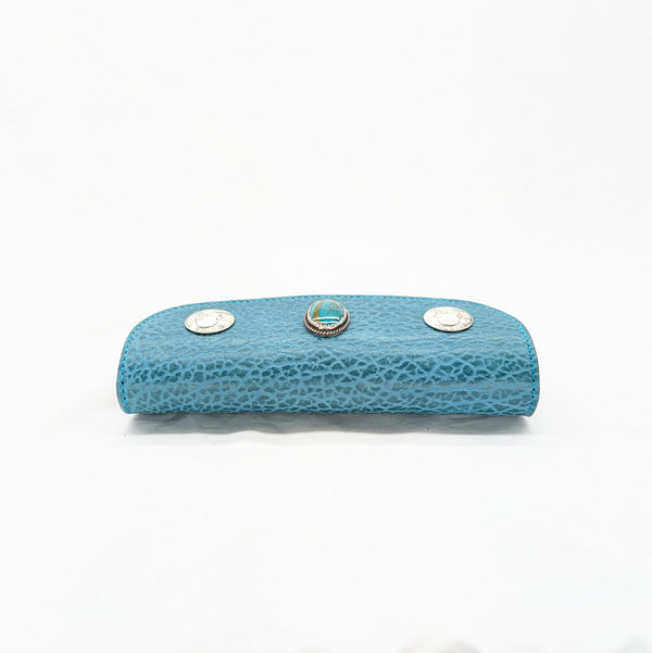 M様限定 三つ折りマチ付き薄作り(アザラシ)カスタム財布 (spo date00012)