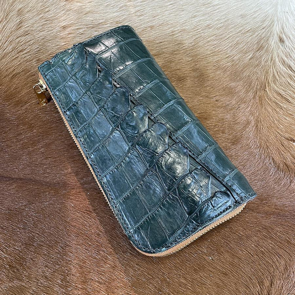 限定キャストコイン スリム財布 クロコダイル