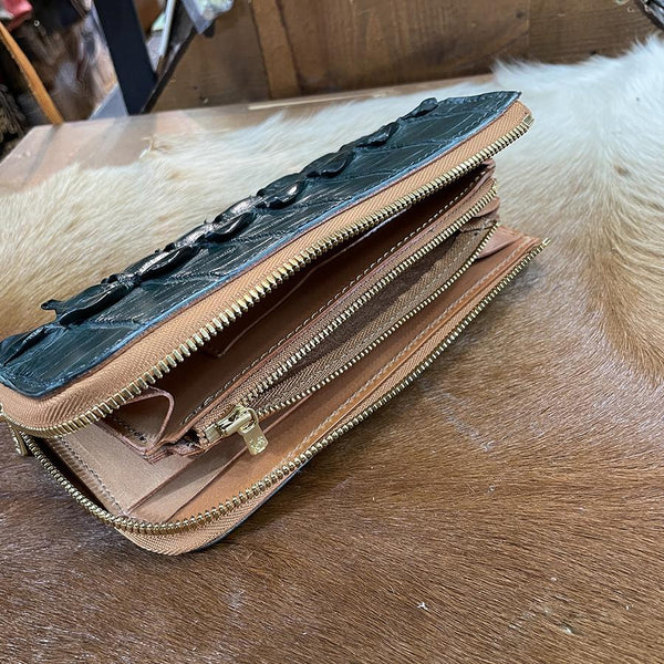 限定キャストコイン スリム財布 クロコダイル