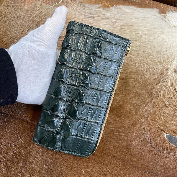 限定キャストコイン スリム財布 クロコダイル