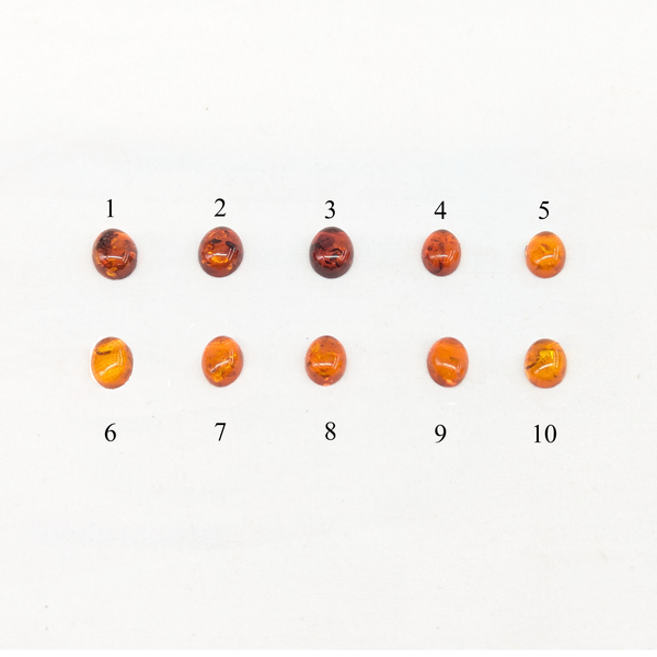 印台コンチョ アンバー8x10