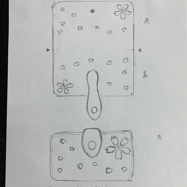 Y様限定カスタムオーダー ハーフL字コイン 桜切抜き