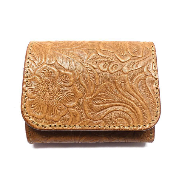 プチウォレット フラワーエンボス