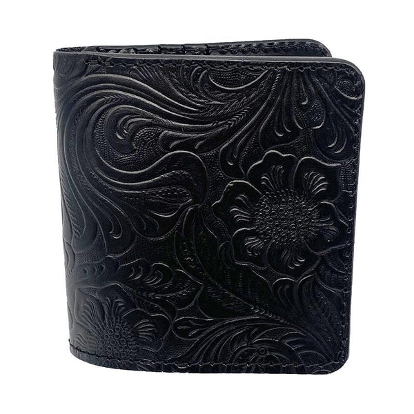 ミニマム財布 フラワーエンボス