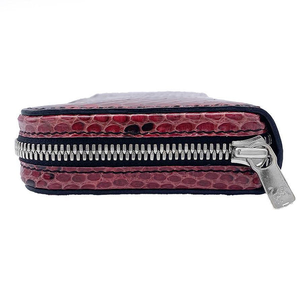 5103 両マチFRF財布 L字 スリム フルパイソンリボン