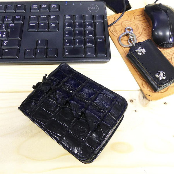 124タイプ NEWショート財布 シャムワニ ホーンバック