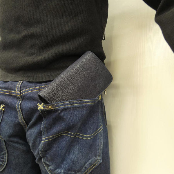 ハーフ財布 L字コイン シャーク