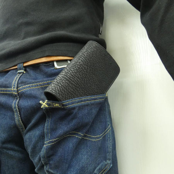 ハーフ財布 L字コイン シャーク