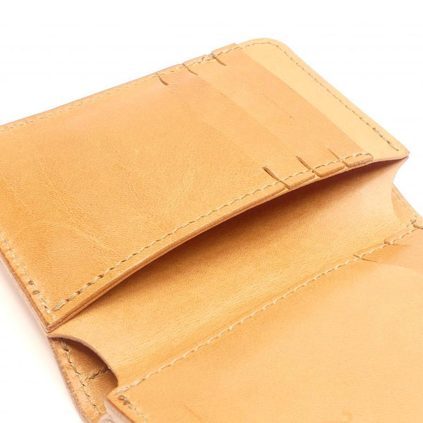 ハーフ財布 両面カード アウトポケット サドル