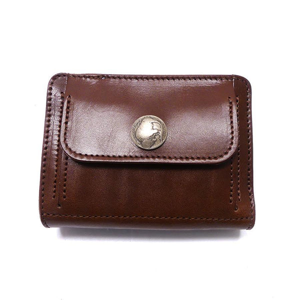 ハーフ財布 両面カード アウトポケット インディ