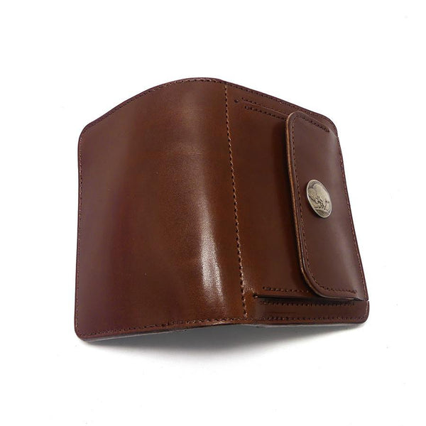 ハーフ財布 両面カード アウトポケット インディ