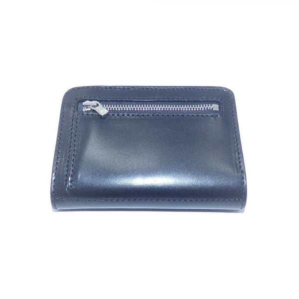 ハーフ財布 両面カード アウトジッパー インディ