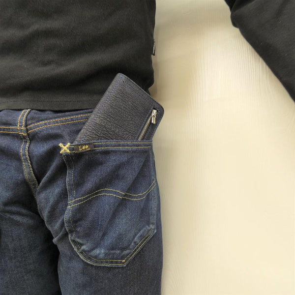 ハーフ財布 アウトジッパー シャーク