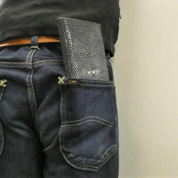 風琴マチF 財布 銀擦りエイ