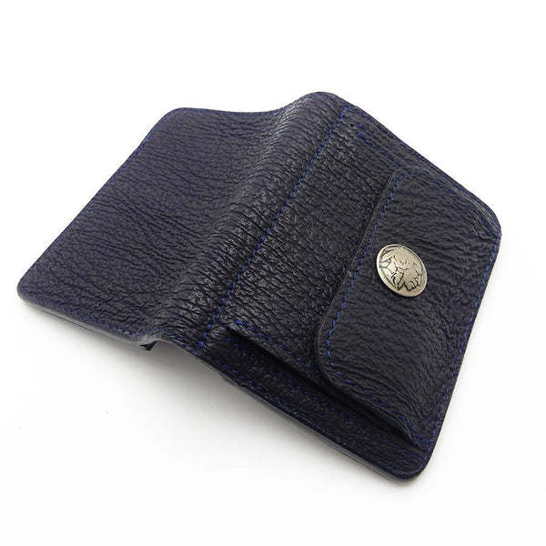 ハーフ財布 両面カード アウトポケット シャーク