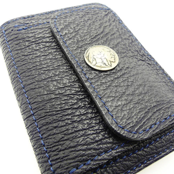 ハーフ財布 両面カード アウトポケット シャーク